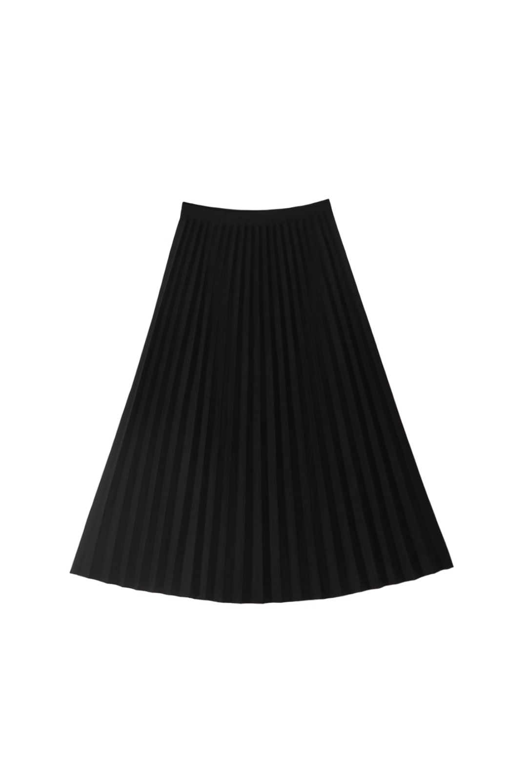 aline pleated skirt