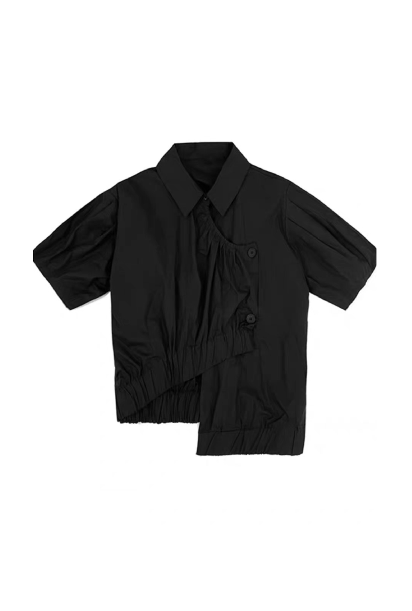 asymmetry gather shirt