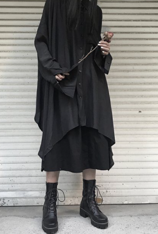 asymmetric long shirt