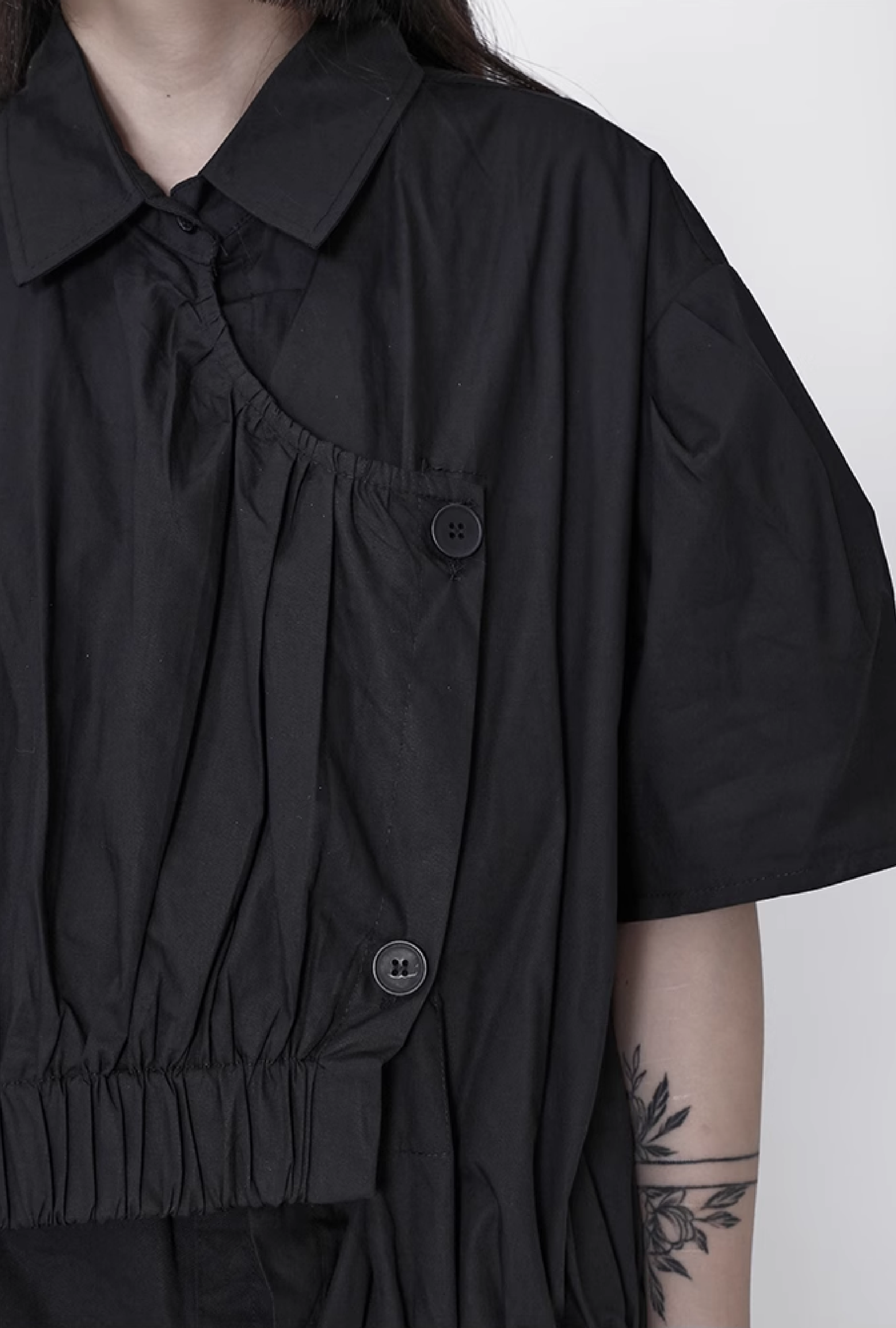 asymmetry gather shirt