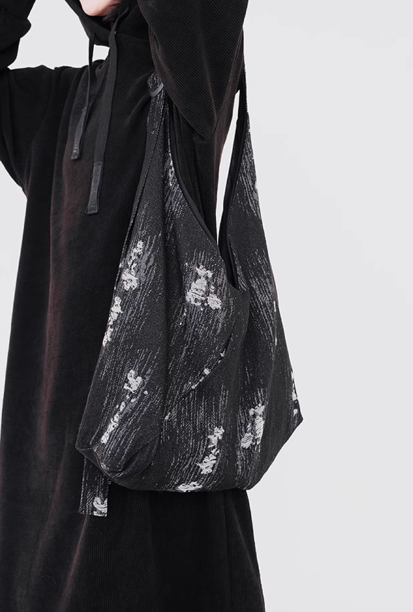 black denim clash bag