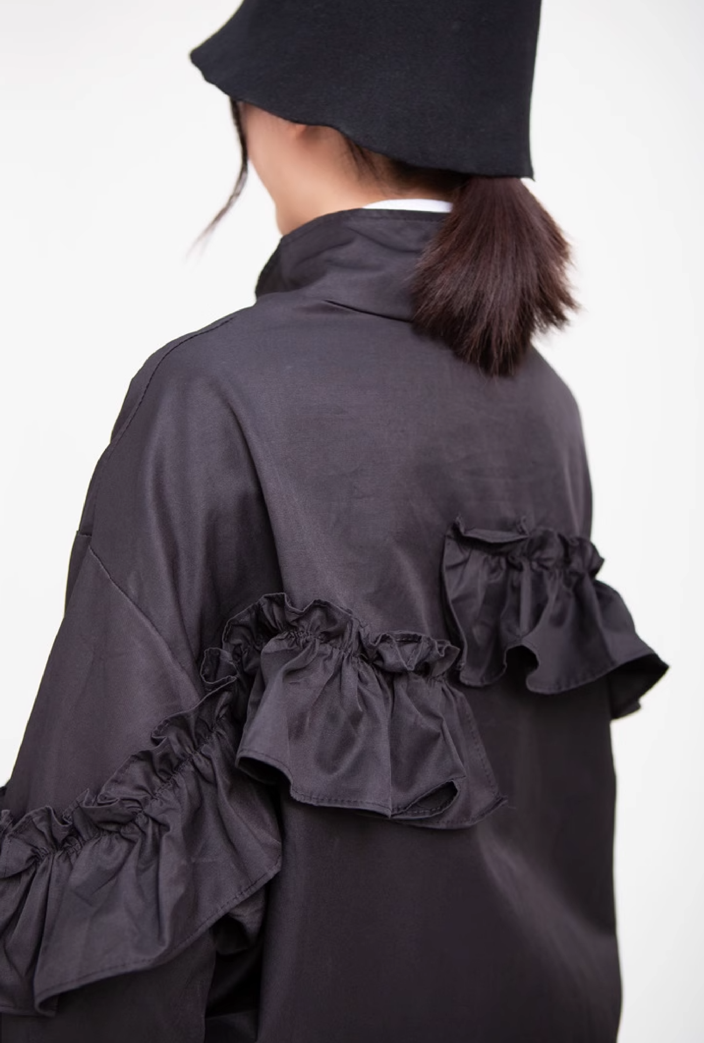 ruffle design jacket