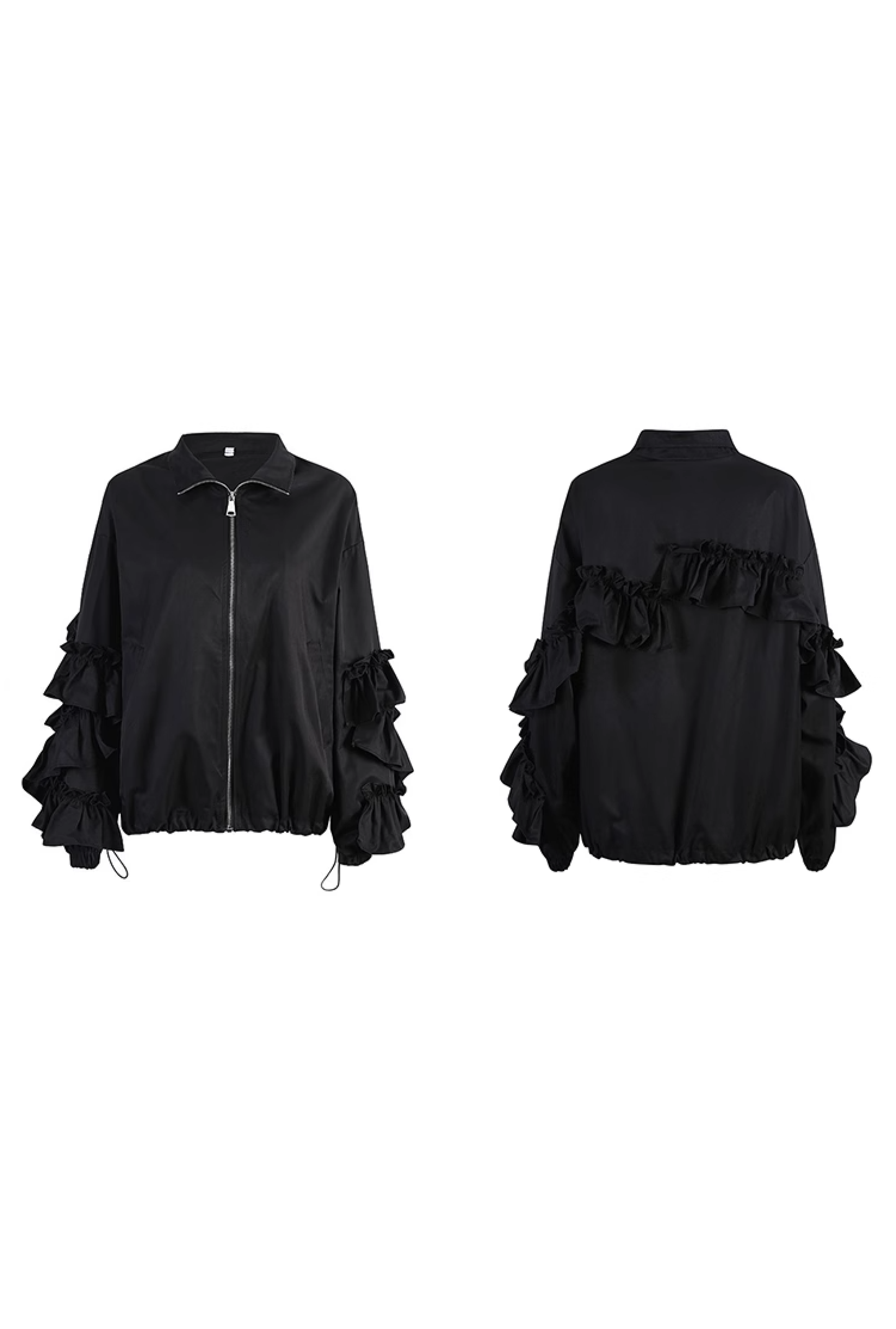 ruffle design jacket