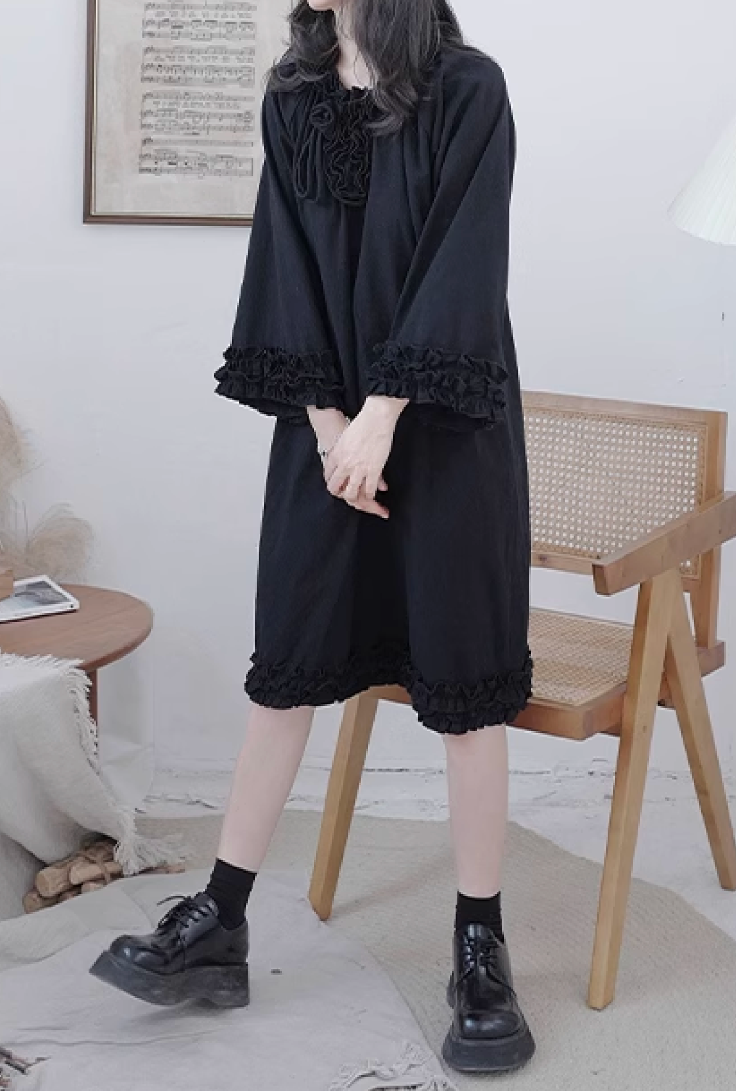 sleeve ruffles Dress