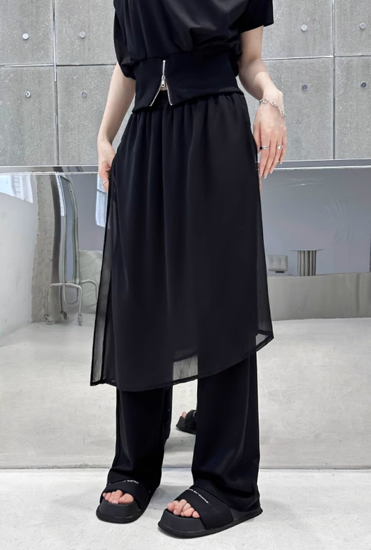 sheer drape pants