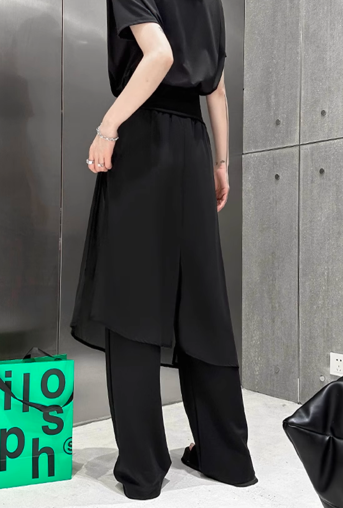 sheer drape pants