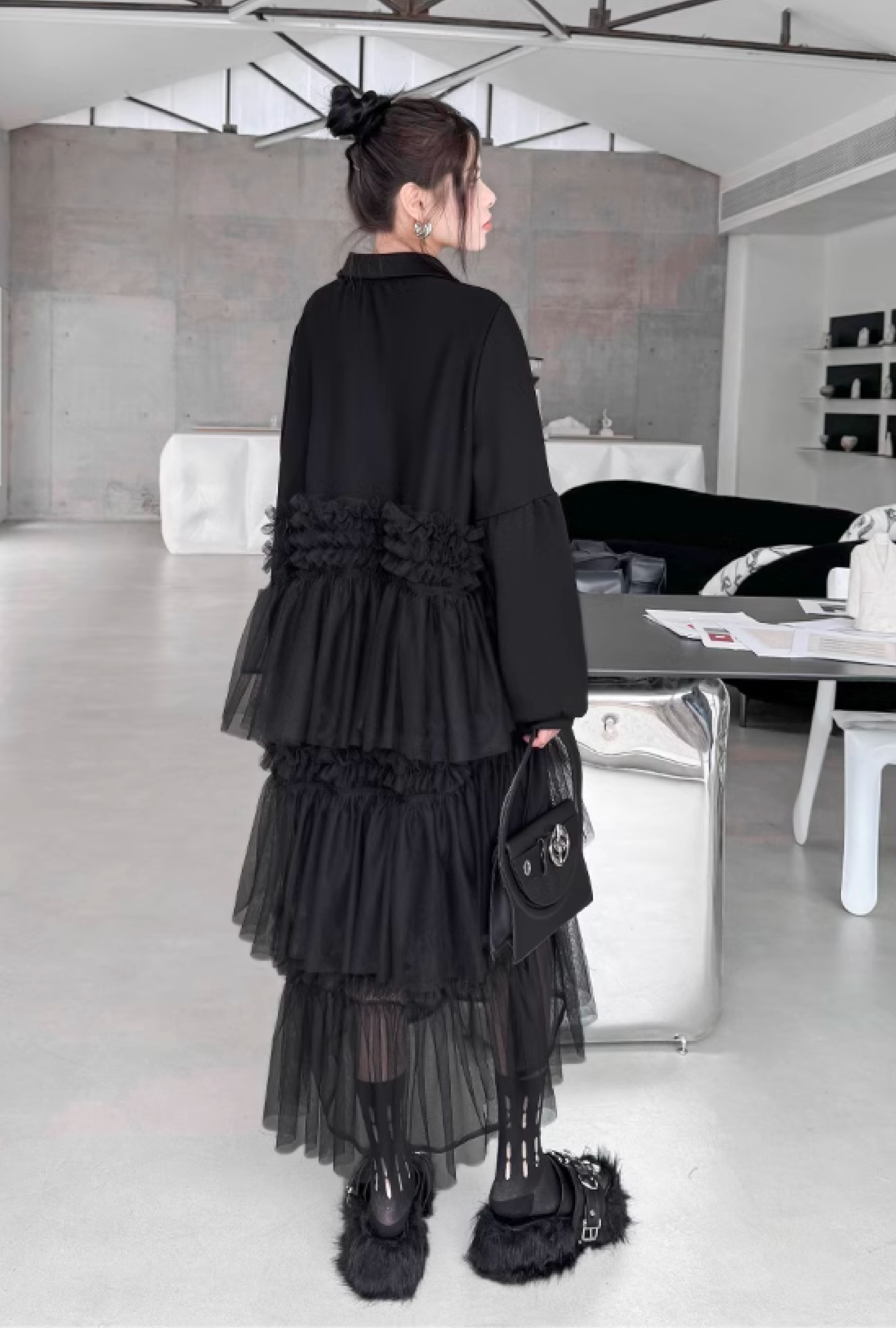 ruffle tiered dress